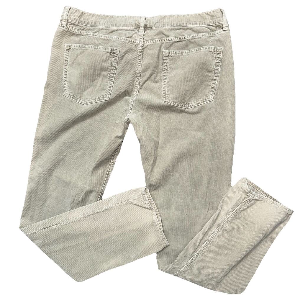 J Crew Corduroy Pants Womens 32R Skinny Leg GrayStretch Fall Winter